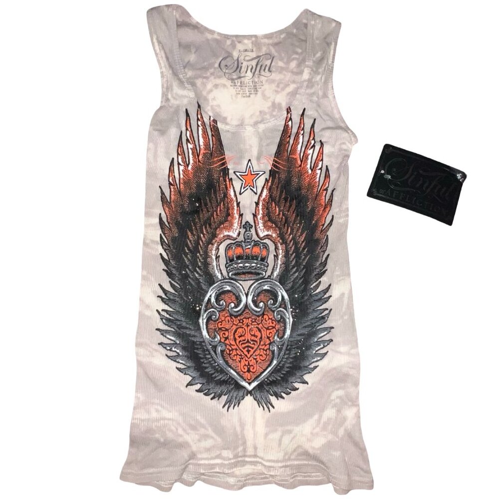 NWT Sinful Graphic Tank